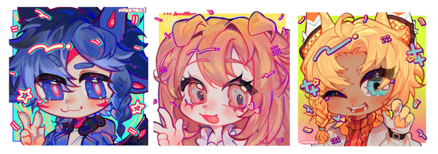 Chibi Icon Commissions (2024)