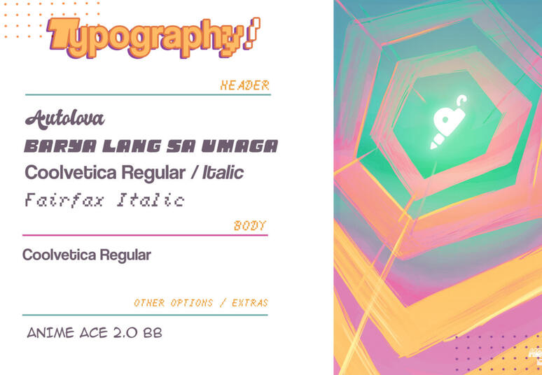 Pixel Hive: Across the Hive Zine Brand Guide (2023). This branding has also been implemented for S.Y. 2023-2024's entire organization brand.