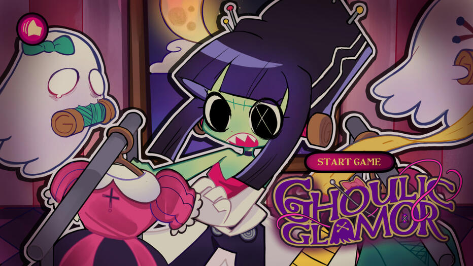 Ghoulic Glamor Mock Start Screen (2024).