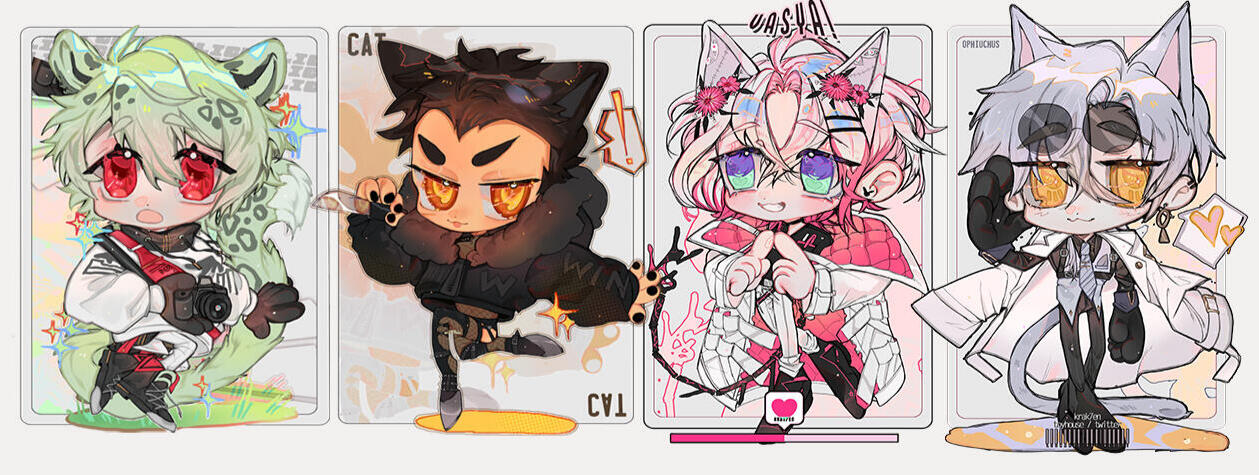 Chibi Card Commissions (2022)