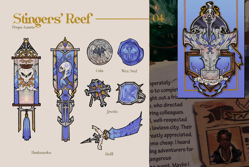 Pixel Hive Zine '25 Assets (2025). Stingers' Reef Props.