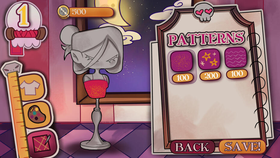 Ghoulic Glamor Mock UI (2024).